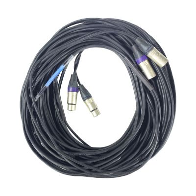 Cable  2 x XLR/m <> 2 x XLR/f 25m.